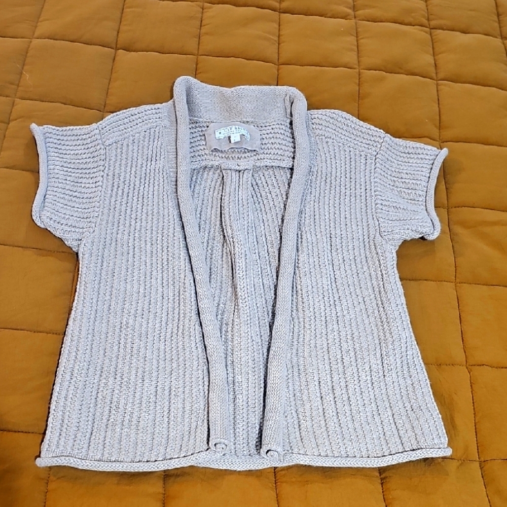 Girls Old Navy Taupe Beige Open-Front Cardigan sz Medium 7-8